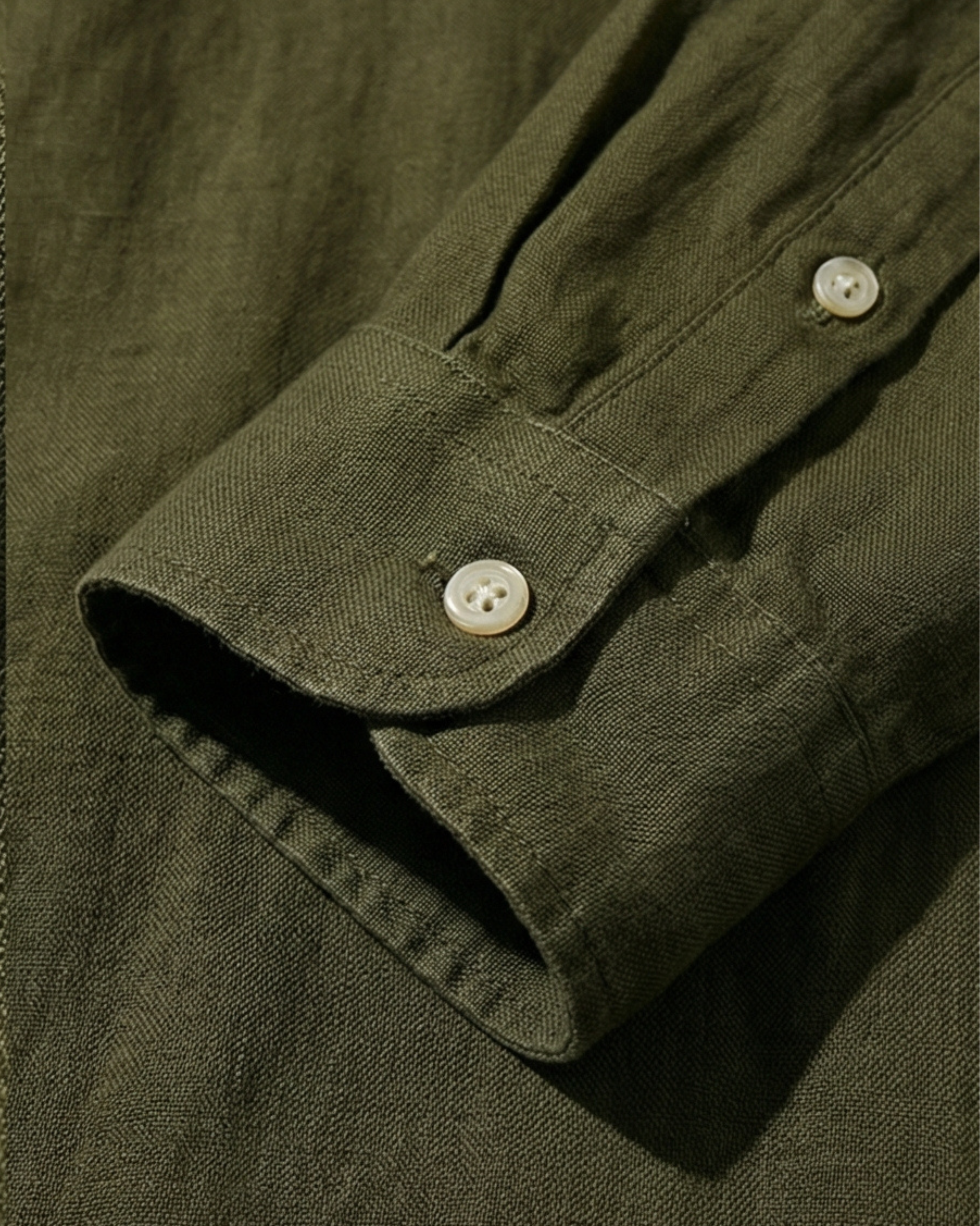 מכופתרת פשתן ירוקה Polo Ralph Lauren