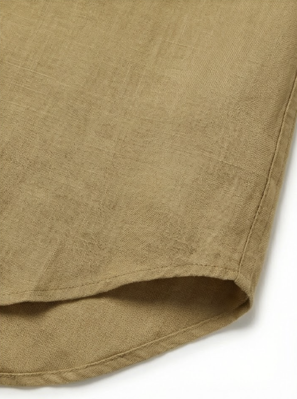 מכופתרת פשתן חומה Polo Ralph Lauren