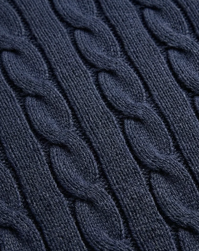 סריג צמות נייבי מכותנה Polo Ralph Lauren