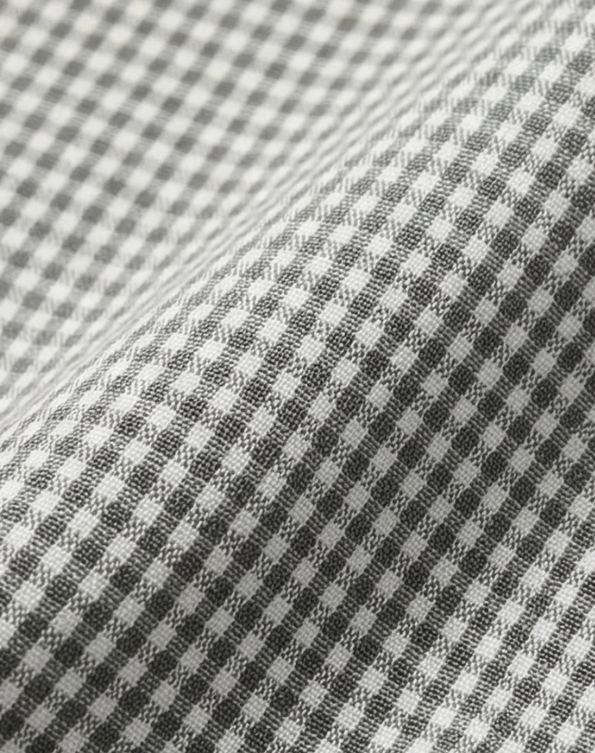 מכופתרת כותנה משבצות אפורה Polo Ralph Lauren