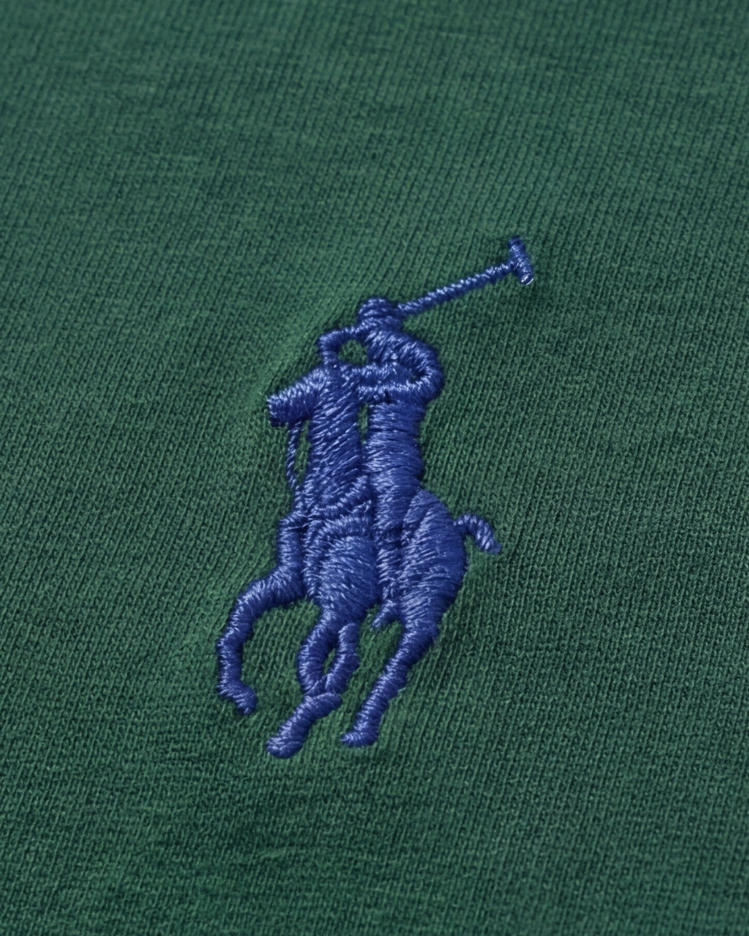 חולצת פולו ארוכה ירוק בקבוק לוגו כחול Polo Ralph Lauren