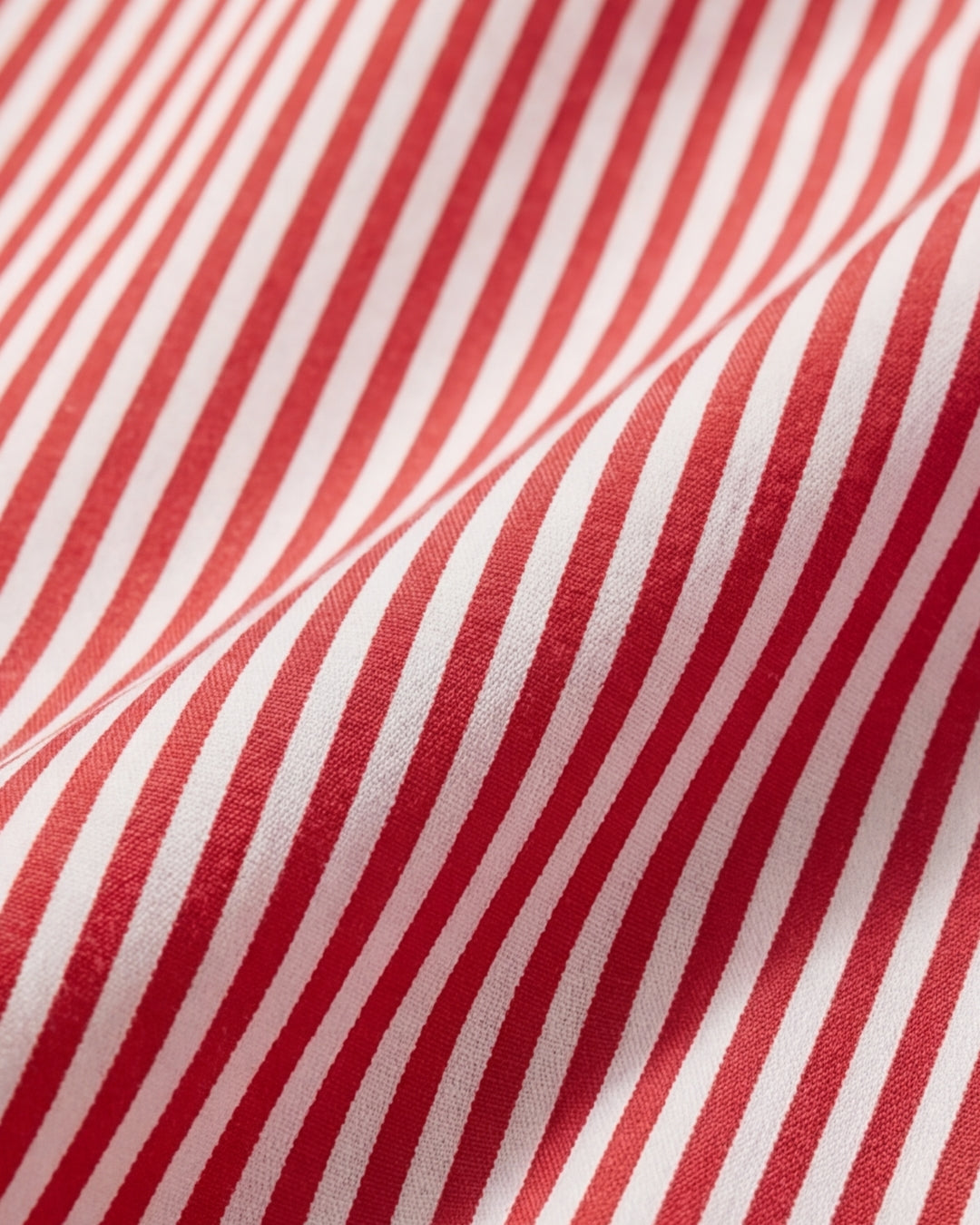 מכופתרת כותנה פסים לנשים אדום-לבן לוגו אדום Polo Ralph Lauren