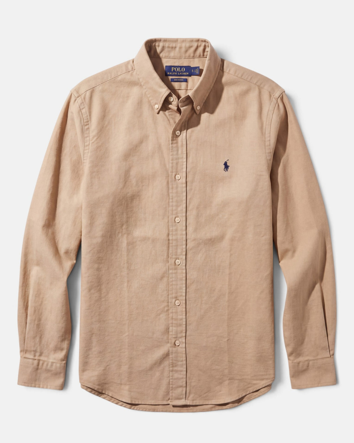 מכופתרת אוקספורד חומה לוגו נייבי Polo Ralph Lauren