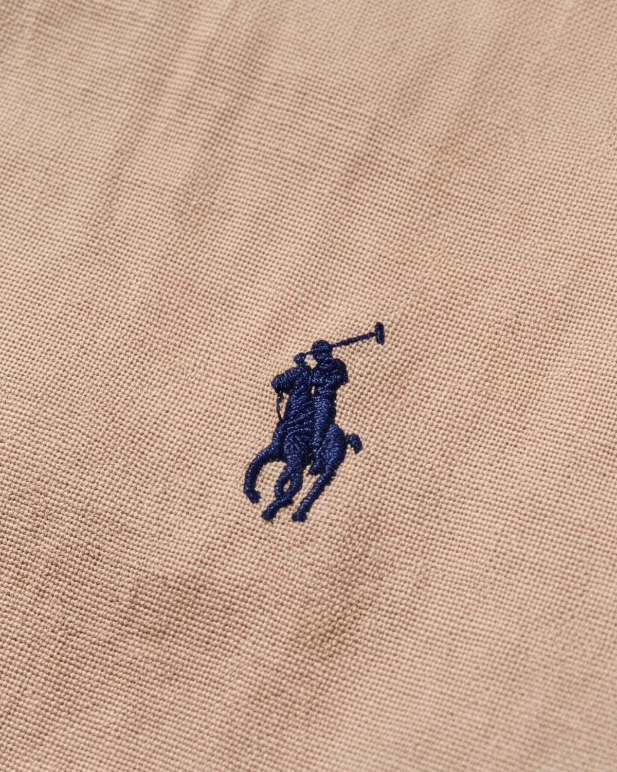מכופתרת אוקספורד חומה לוגו נייבי Polo Ralph Lauren