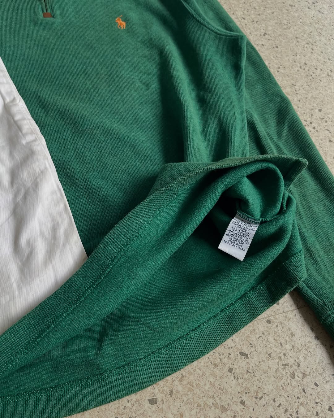 Halfzip Ralph Lauren - Dark green&Orange