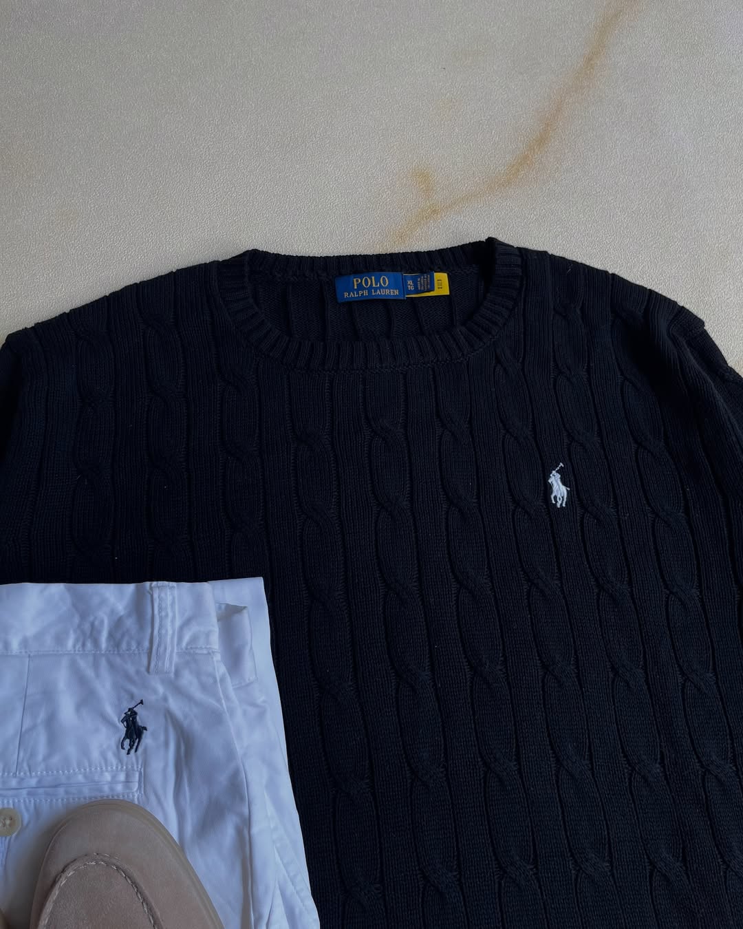 Cable knit Ralph Lauren - Black&White