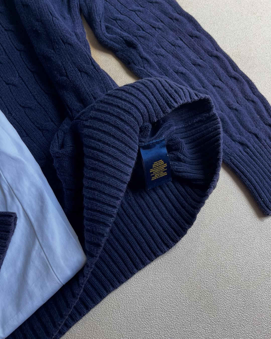 Cable knit Ralph Lauren - Navy&Red