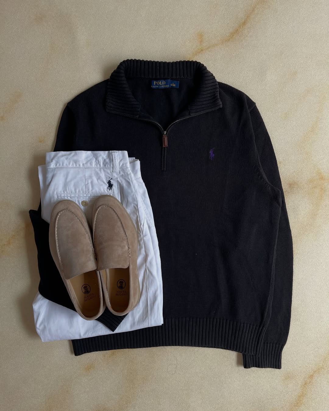 Halfzip Ralph Lauren - Black&Purple
