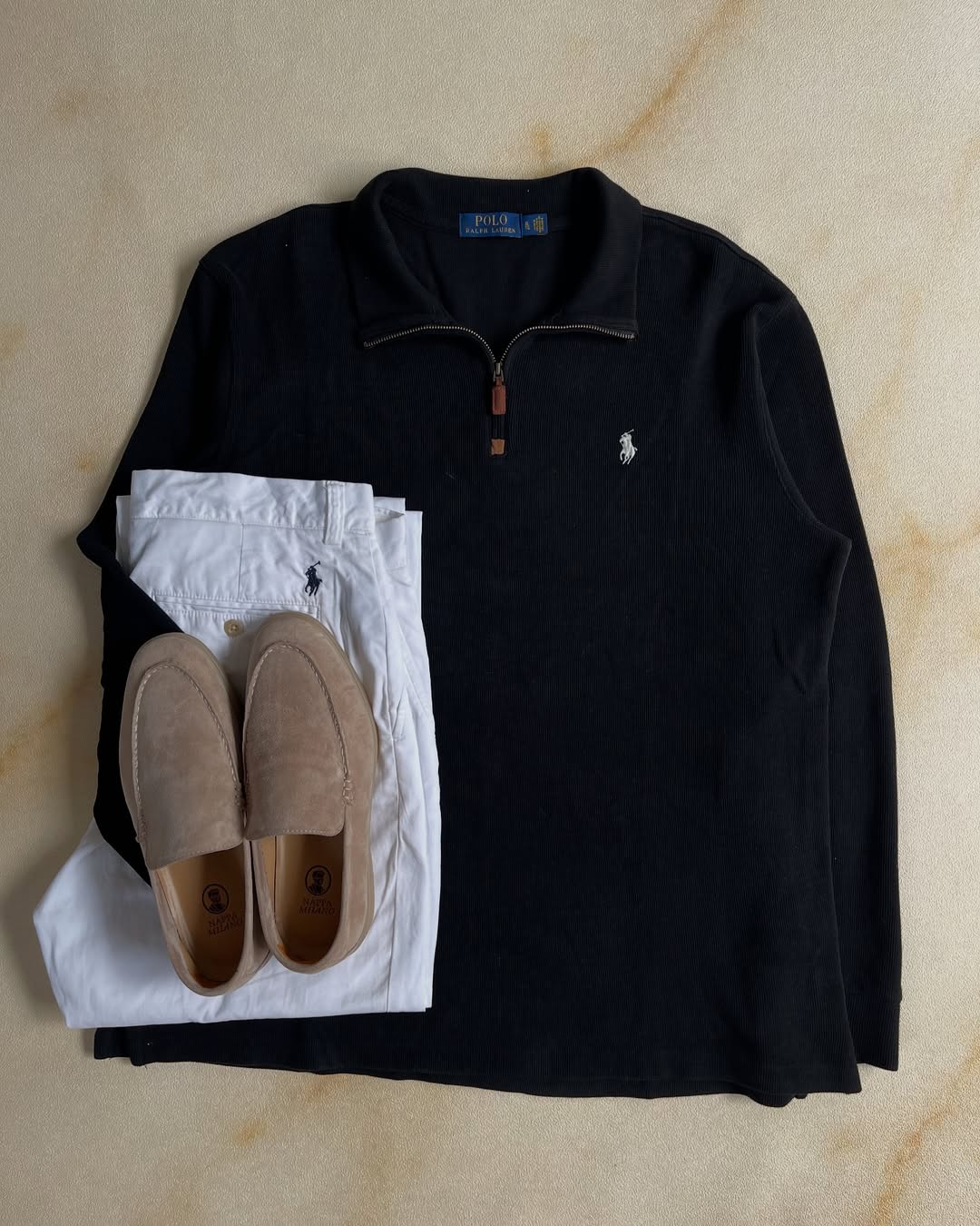 Halfzip Ralph Lauren - Black&White