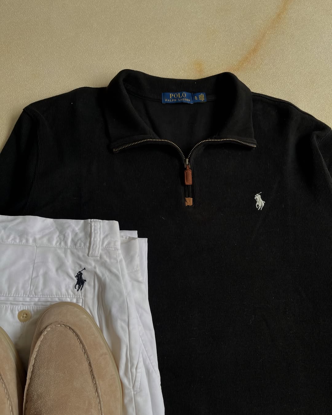 Halfzip Ralph Lauren - Black&White