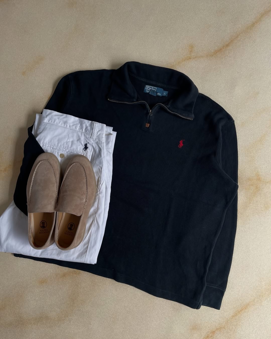 Halfzip Ralph Lauren - Navy&Red