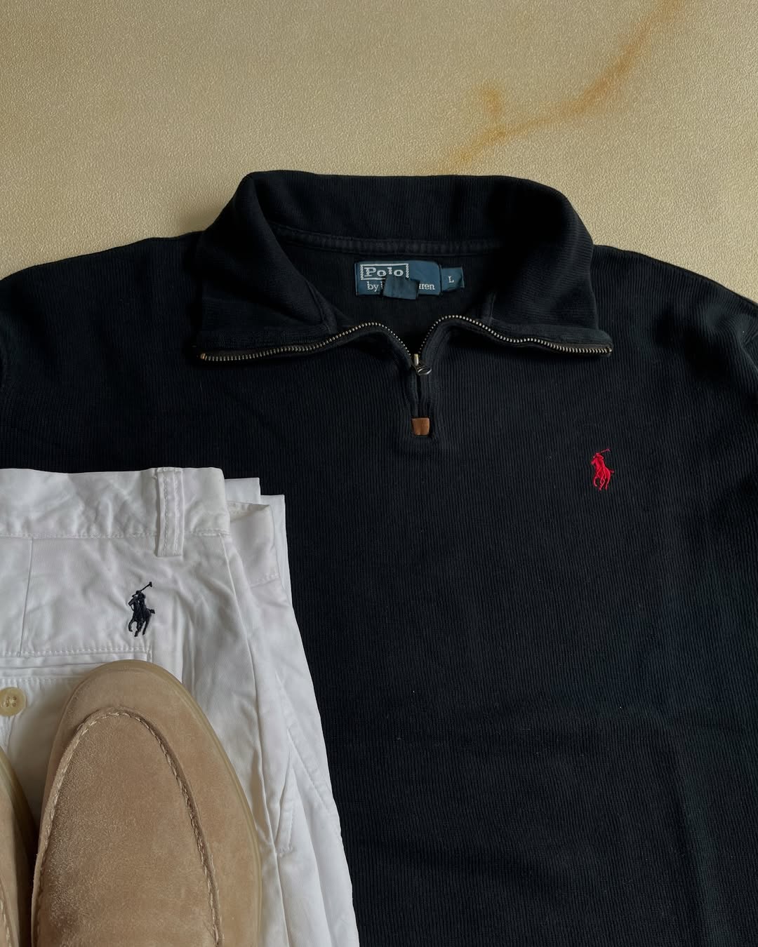 Halfzip Ralph Lauren - Navy&Red
