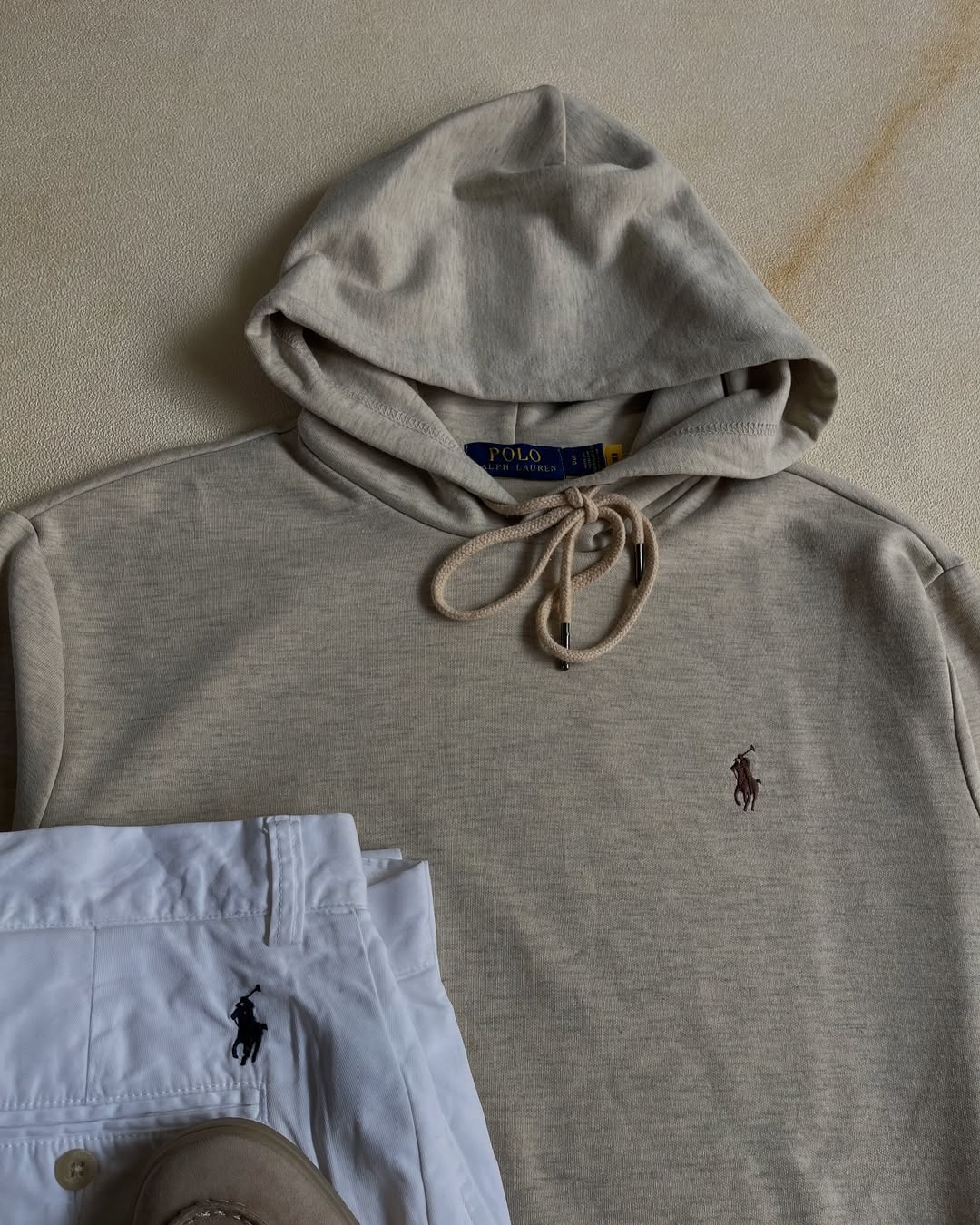 Hoodie Ralph Lauren - Beige&Brown