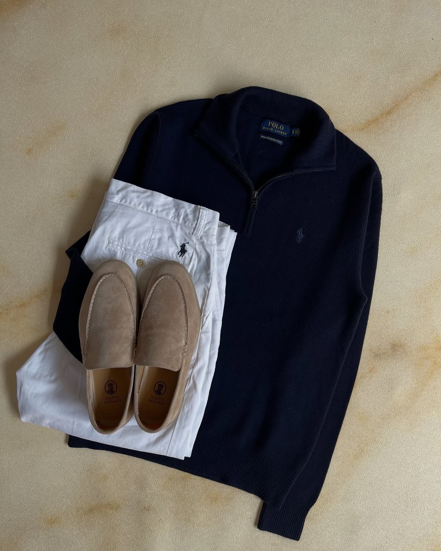 Halfzip Ralph Lauren - Navy&Gray