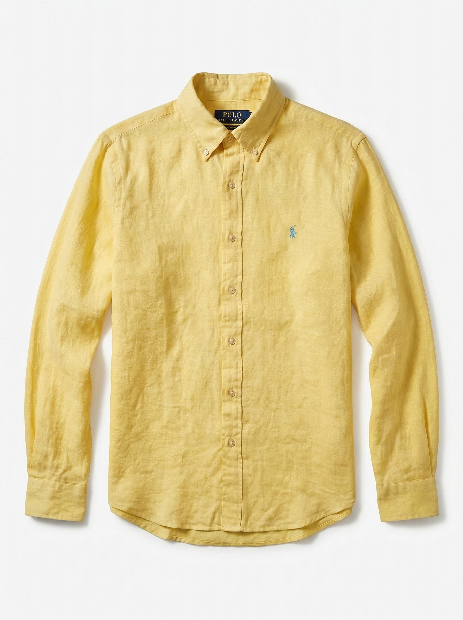 מכופתרת פשתן צהובה Polo Ralph Lauren