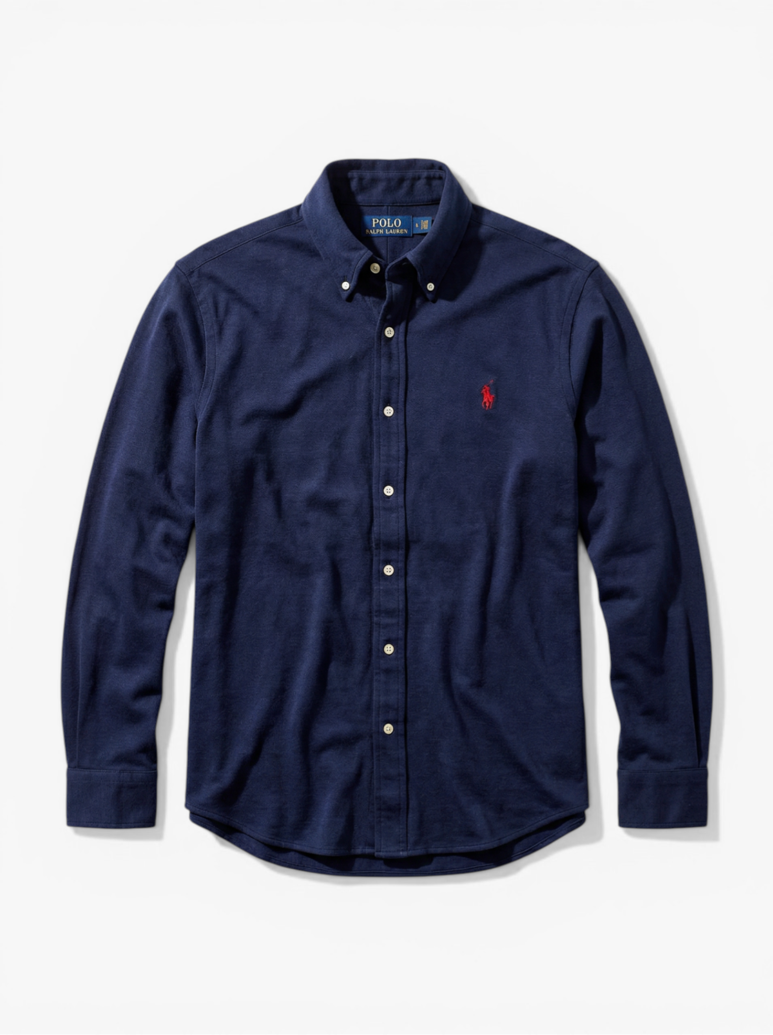 מכופתרת כותנה נייבי פרפורמנס לוגו אדום Polo Ralph Lauren