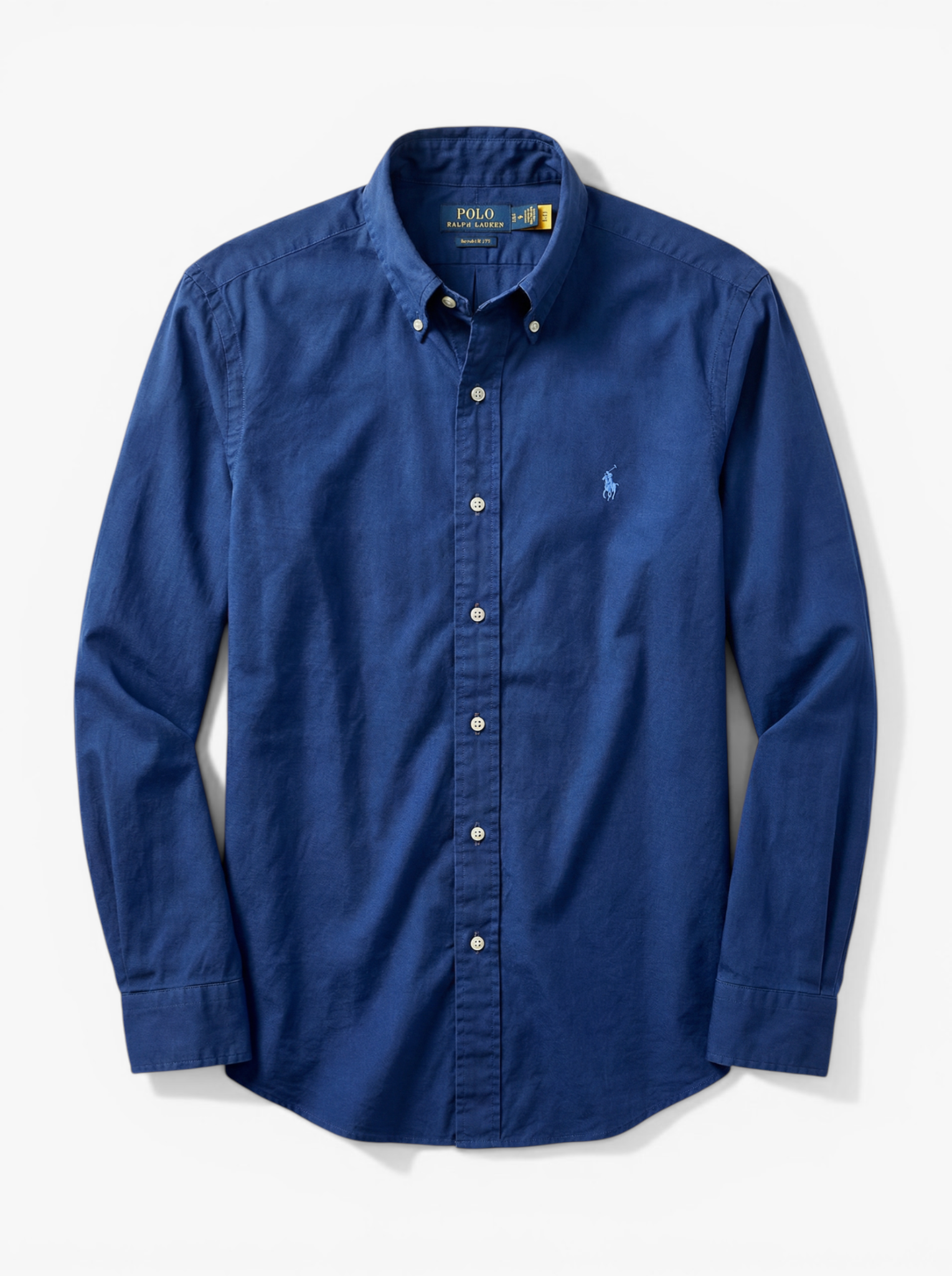 מכופתרת כותנה נייבי לוגו תכלת Polo Ralph Lauren