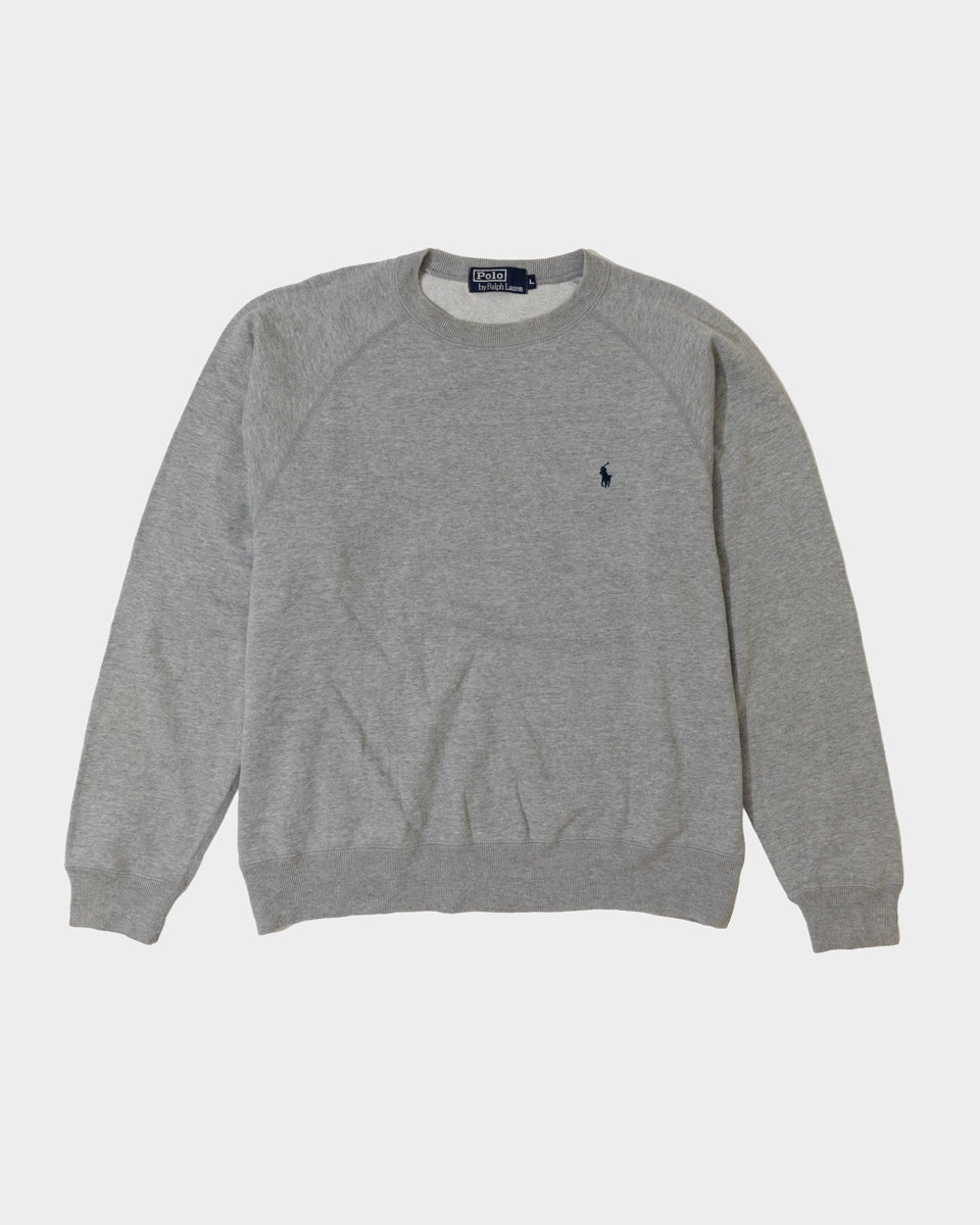 RL Gray Sweatshirt & Navy Logo (L)