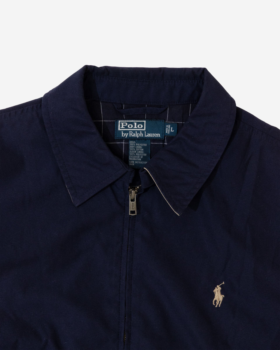 RL Navy Harrington Jacket & Cream Logo (L)