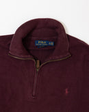 RL Burgundy Half-Zip Sweater & Burgundy Logo (XL)