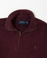 RL Burgundy Half-Zip Sweater & Burgundy Logo (XL)