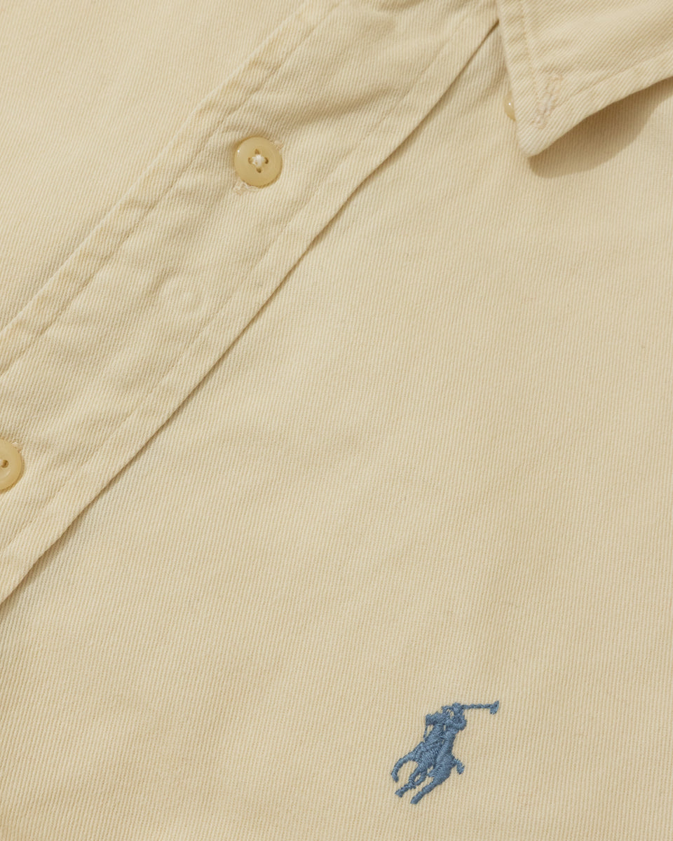 RL Yellow Cream Shirt & Light Blue Logo (M)