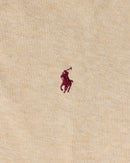 RL Beige Quarter-Zip & Red Logo