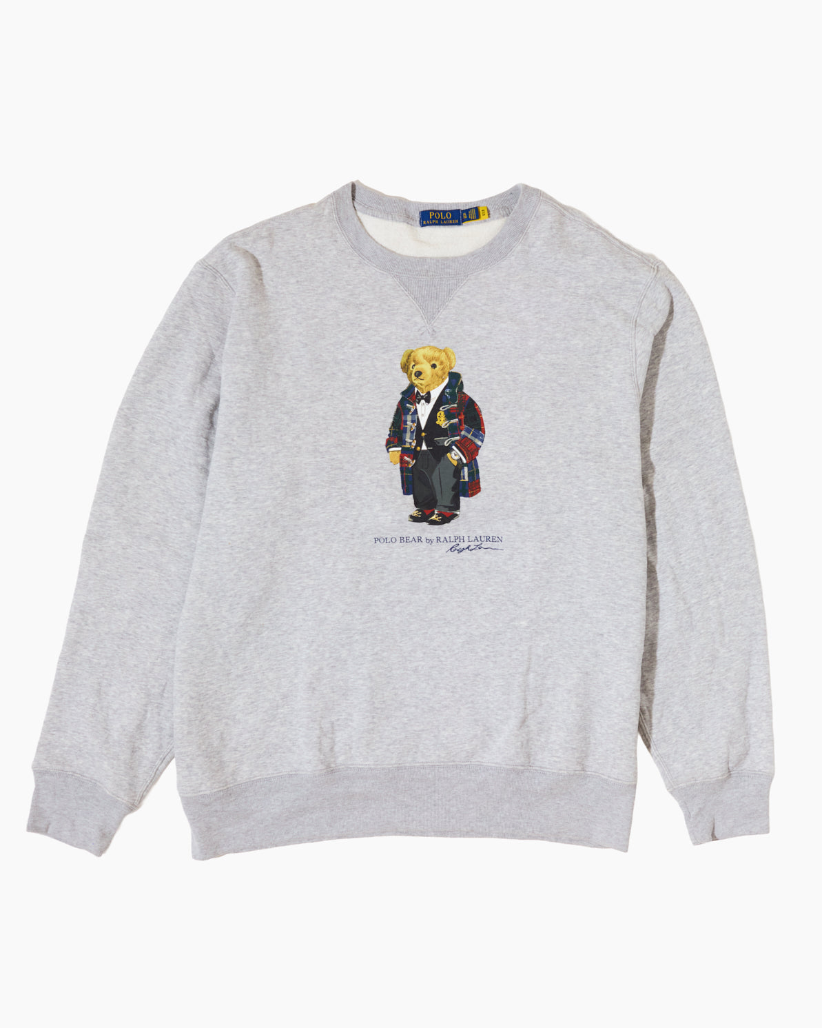 RL Grey Polo Bear Crewneck Sweatshirt