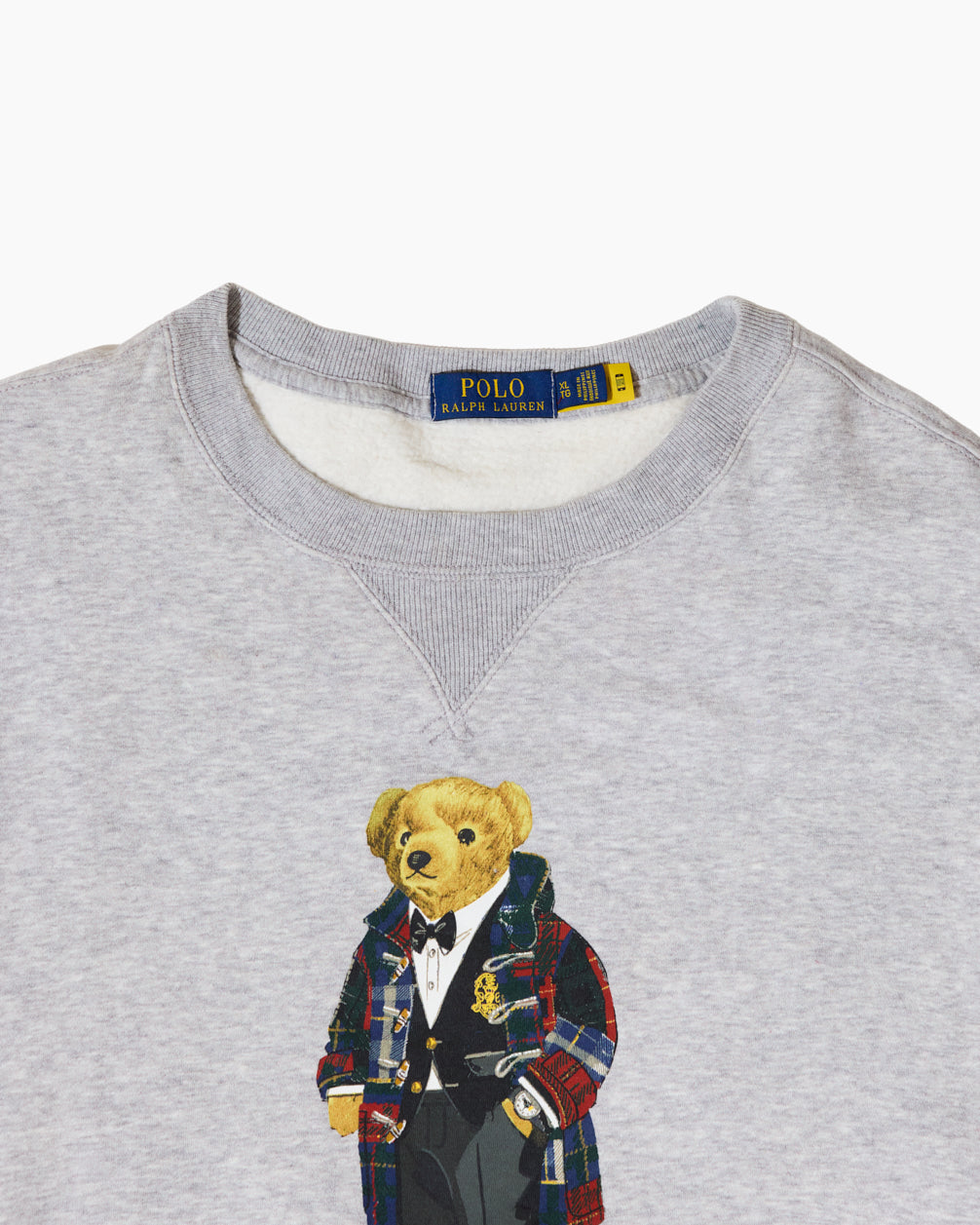 RL Grey Polo Bear Crewneck Sweatshirt