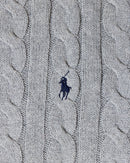 RL Grey Cable Knit Sweater & Navy Logo