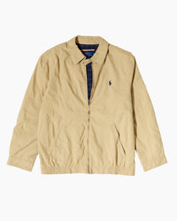 RL Beige Harrington Jacket & Navy Logo