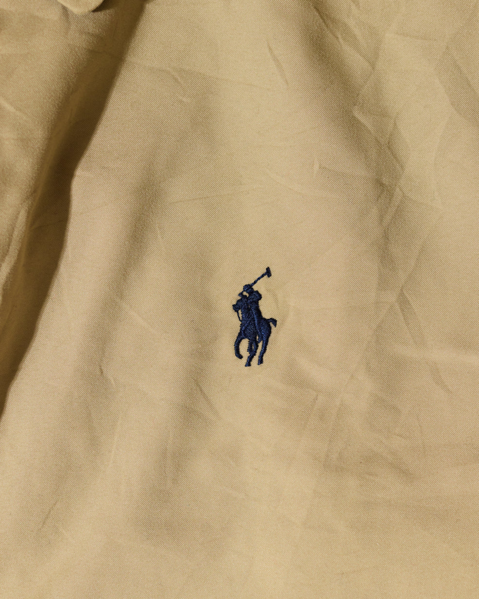 RL Beige Harrington Jacket & Navy Logo