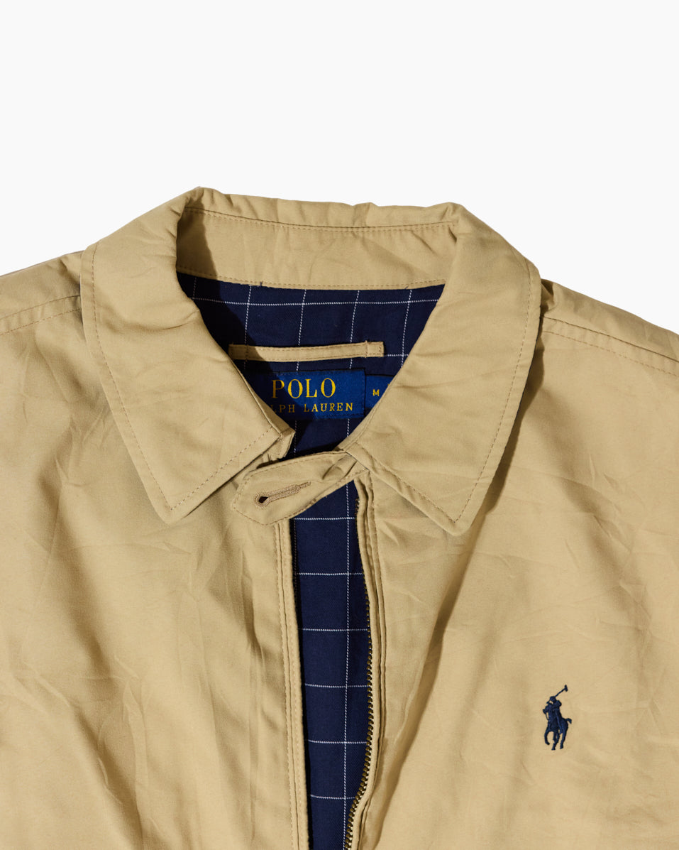 RL Beige Harrington Jacket & Navy Logo