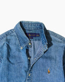 RL Light Blue Denim Shirt & Colorful Logo