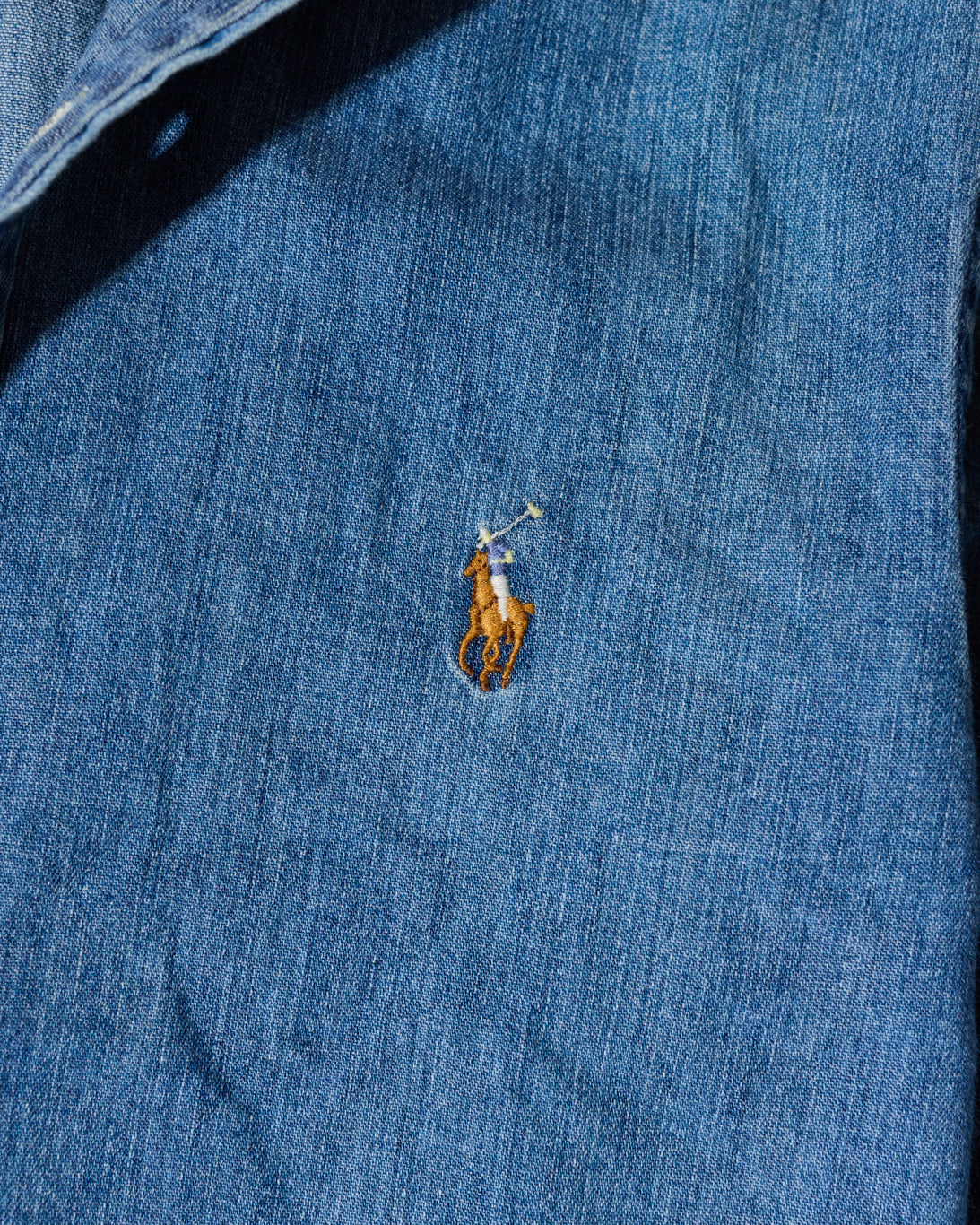 RL Light Blue Denim Shirt & Colorful Logo