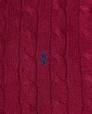 RL Burgundy Cable Knit Sweater & Navy Logo