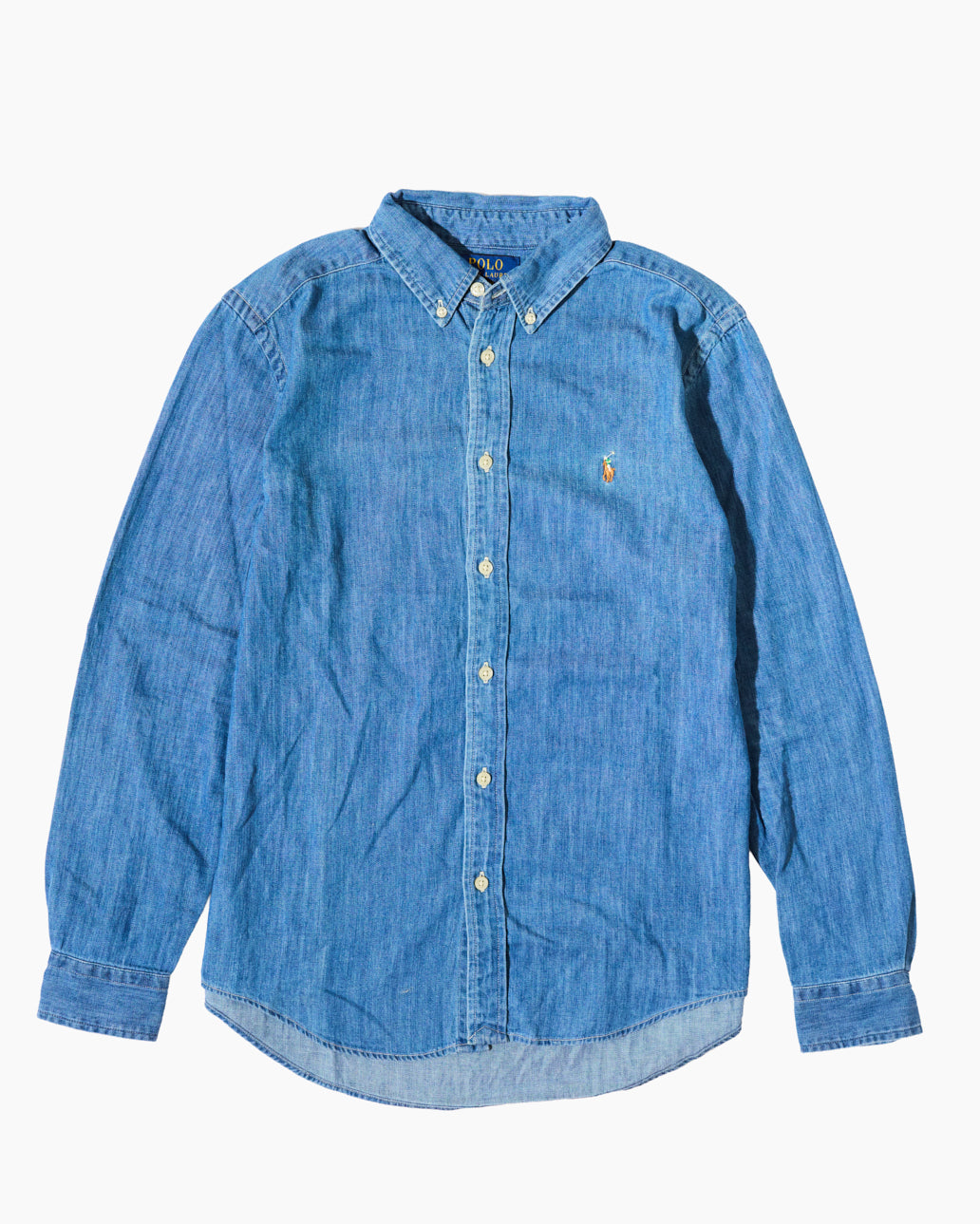 RL Blue Denim Shirt & Multicolor Logo