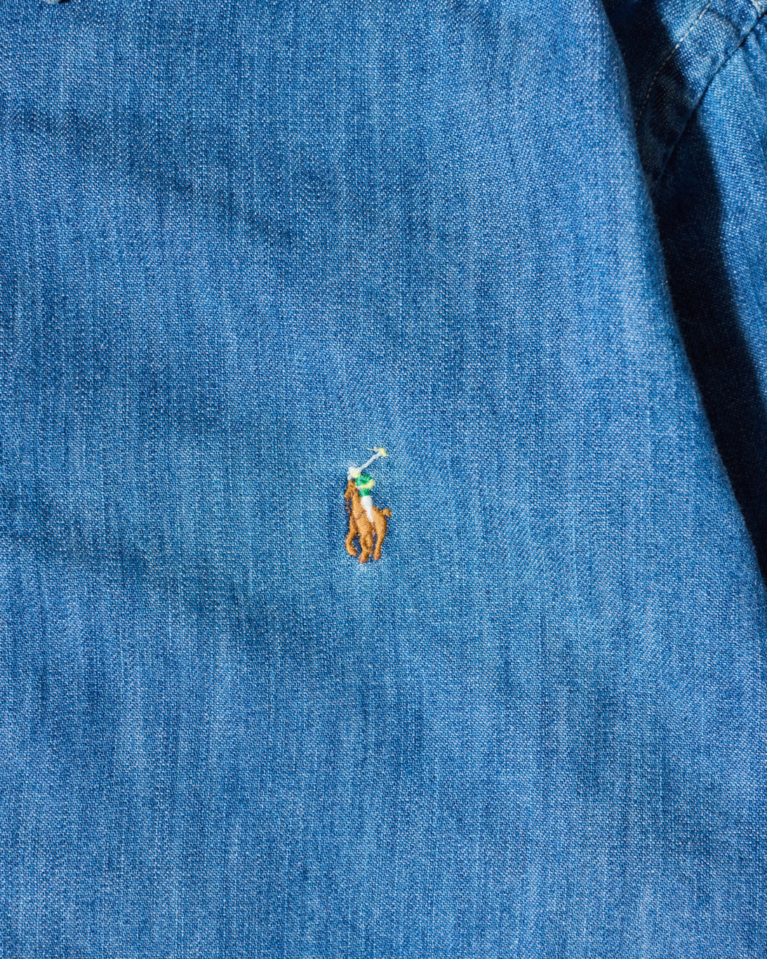 RL Blue Denim Shirt & Multicolor Logo