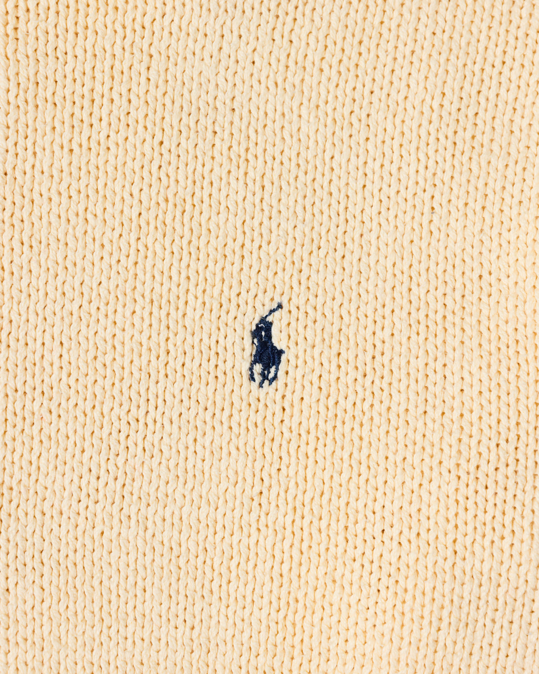 RL Cream Knit Sweater & Navy Logo