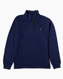 RL Navy Quarter-Zip Sweatshirt & Multicolor Logo