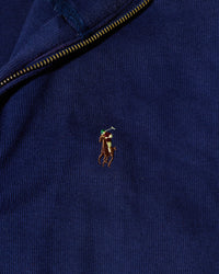 RL Navy Quarter-Zip Sweatshirt & Multicolor Logo
