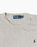 RL Cream Knit Sweater & Navy Logo