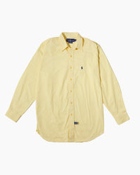 RL Yellow Button Down Shirt & Navy Logo