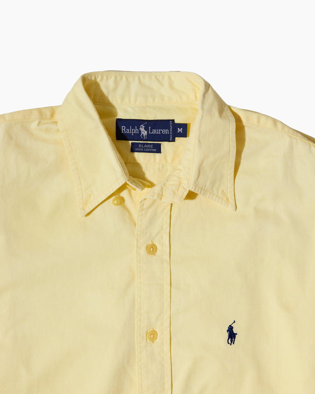 RL Yellow Button Down Shirt & Navy Logo