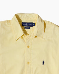 RL Yellow Button Down Shirt & Navy Logo
