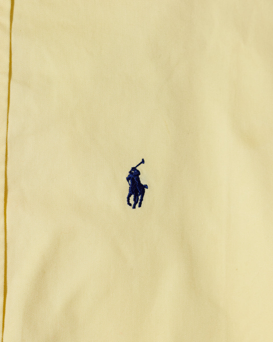 RL Yellow Button Down Shirt & Navy Logo