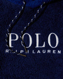 RL Navy & White Sherpa fleece hoodie (S-M)