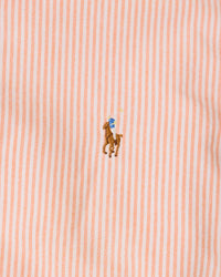 Ralph Lauren Classic Fit Peach & White Pinstripe Button-Down Shirt (M)