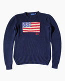 RL Navy American Flag Sweater