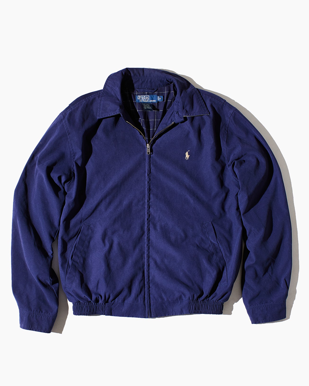RL Navy & Cream Logo Bomber